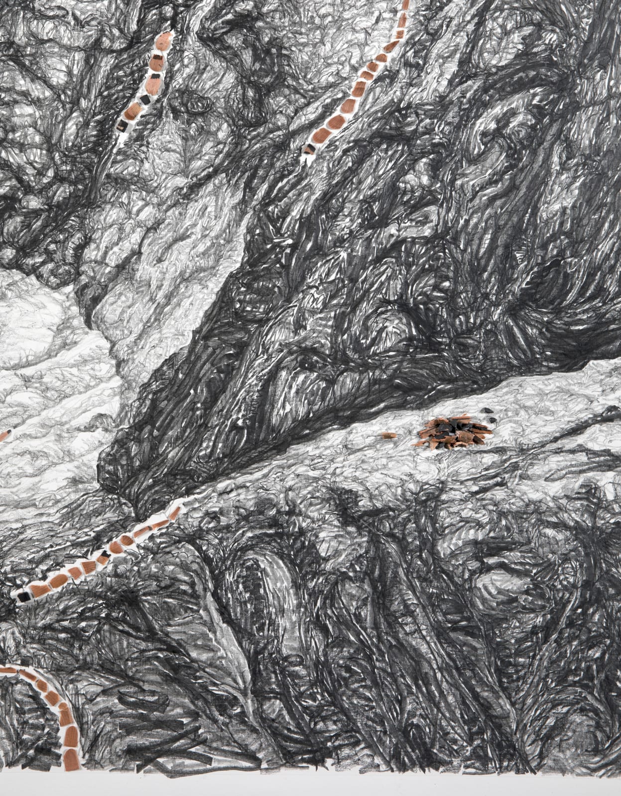 Shi Jin-Hua, Giacometti Sat Under the Alps, 2019