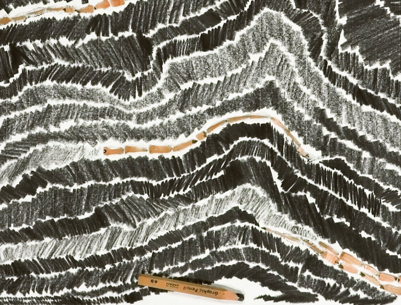 Shi Jin-Hua, Pen Walking #43, 2007