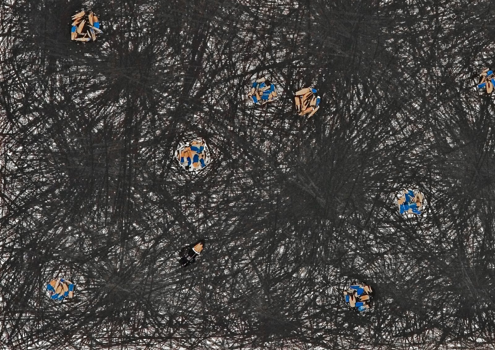 Shi Jin-Hua, Pen Walking #32, 2007