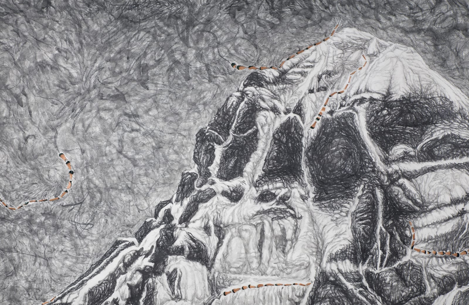 Shi Jin-Hua, Pen Walking #180, 2015-2022