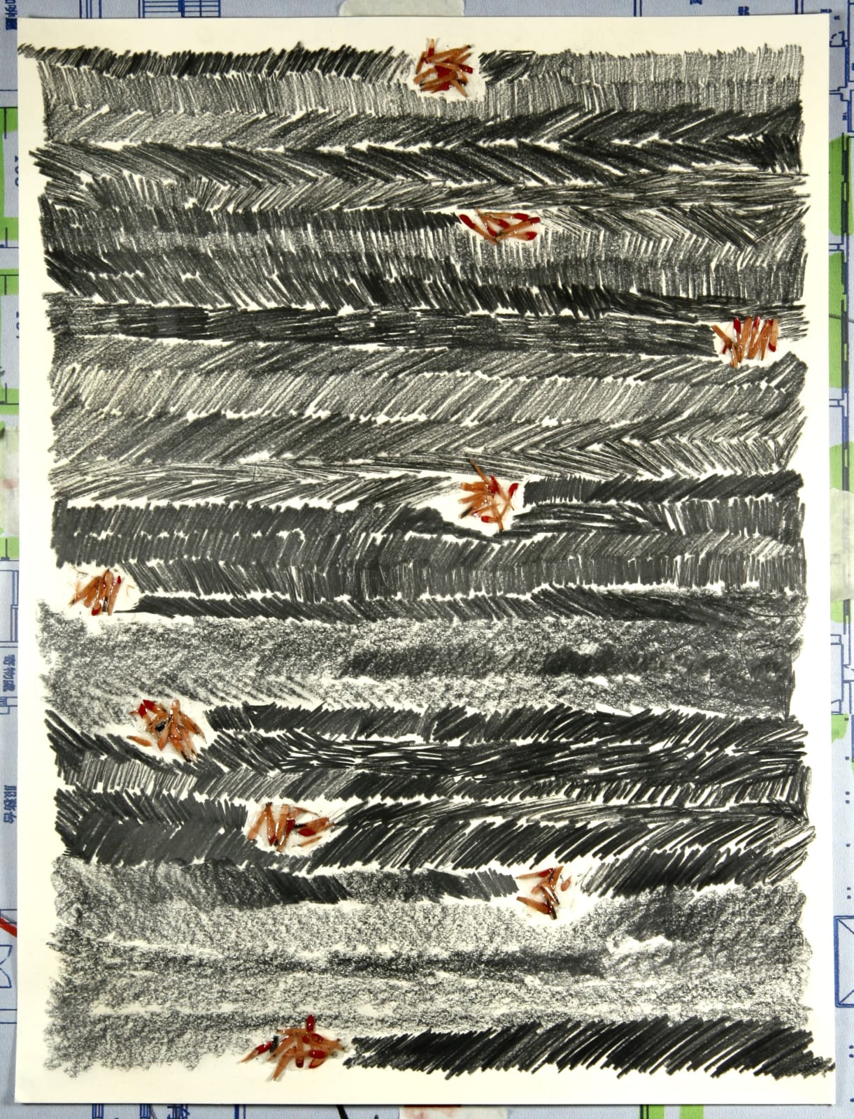 Shi Jin-Hua, Pen Walking #6, 2006