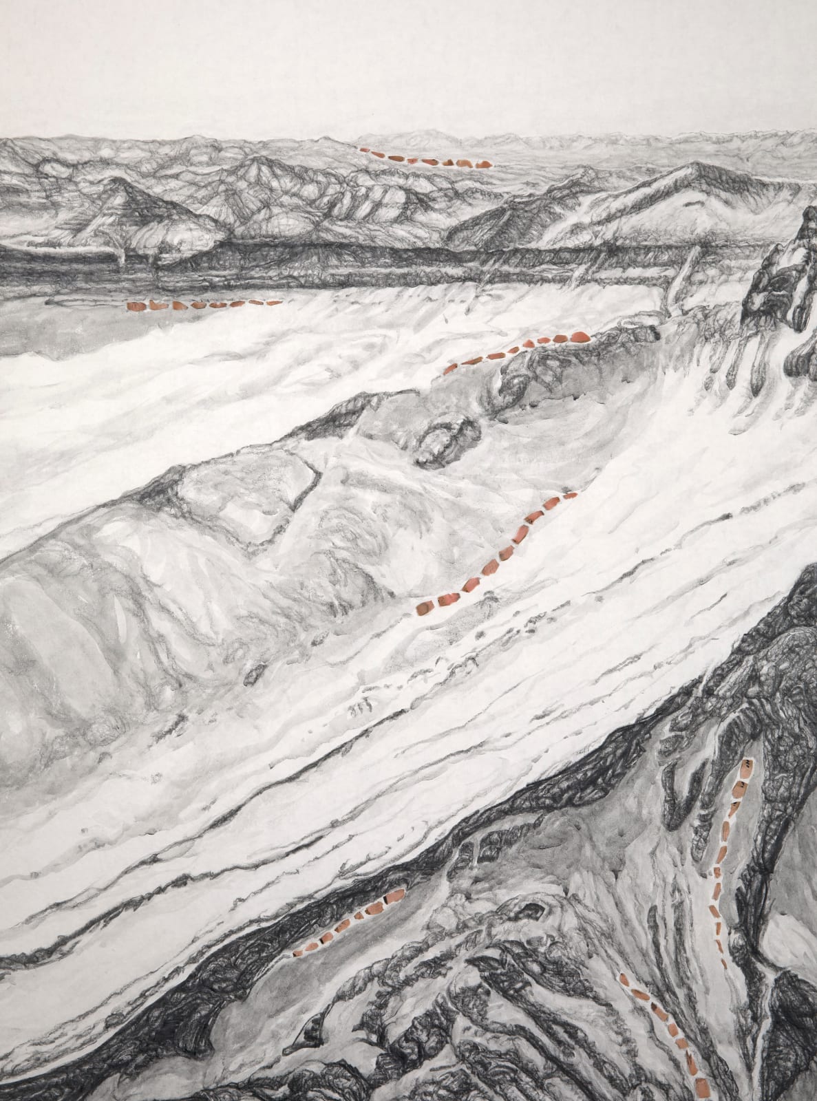 Shi Jin-Hua, Pen Walking #181, 2021-2022