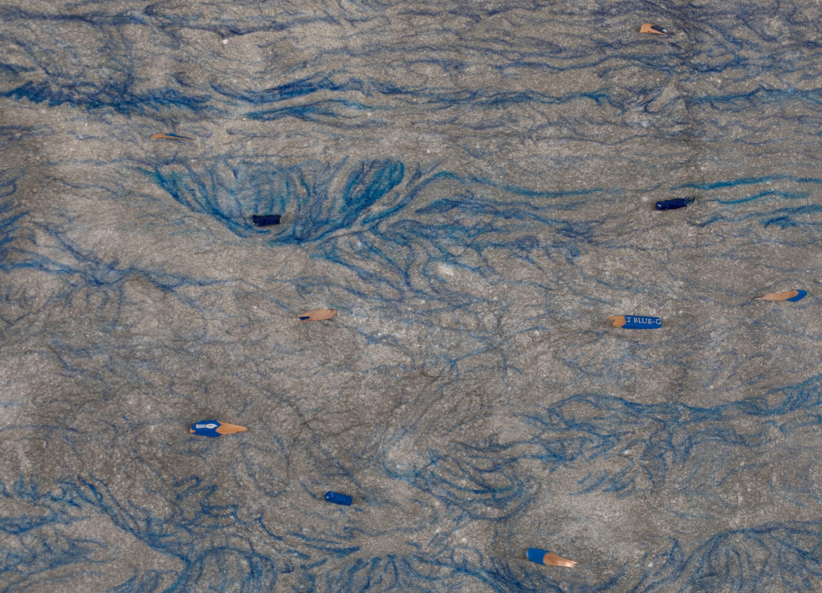 Shi Jin-Hua, Pen Walking #182 Ocean, 2020-2022