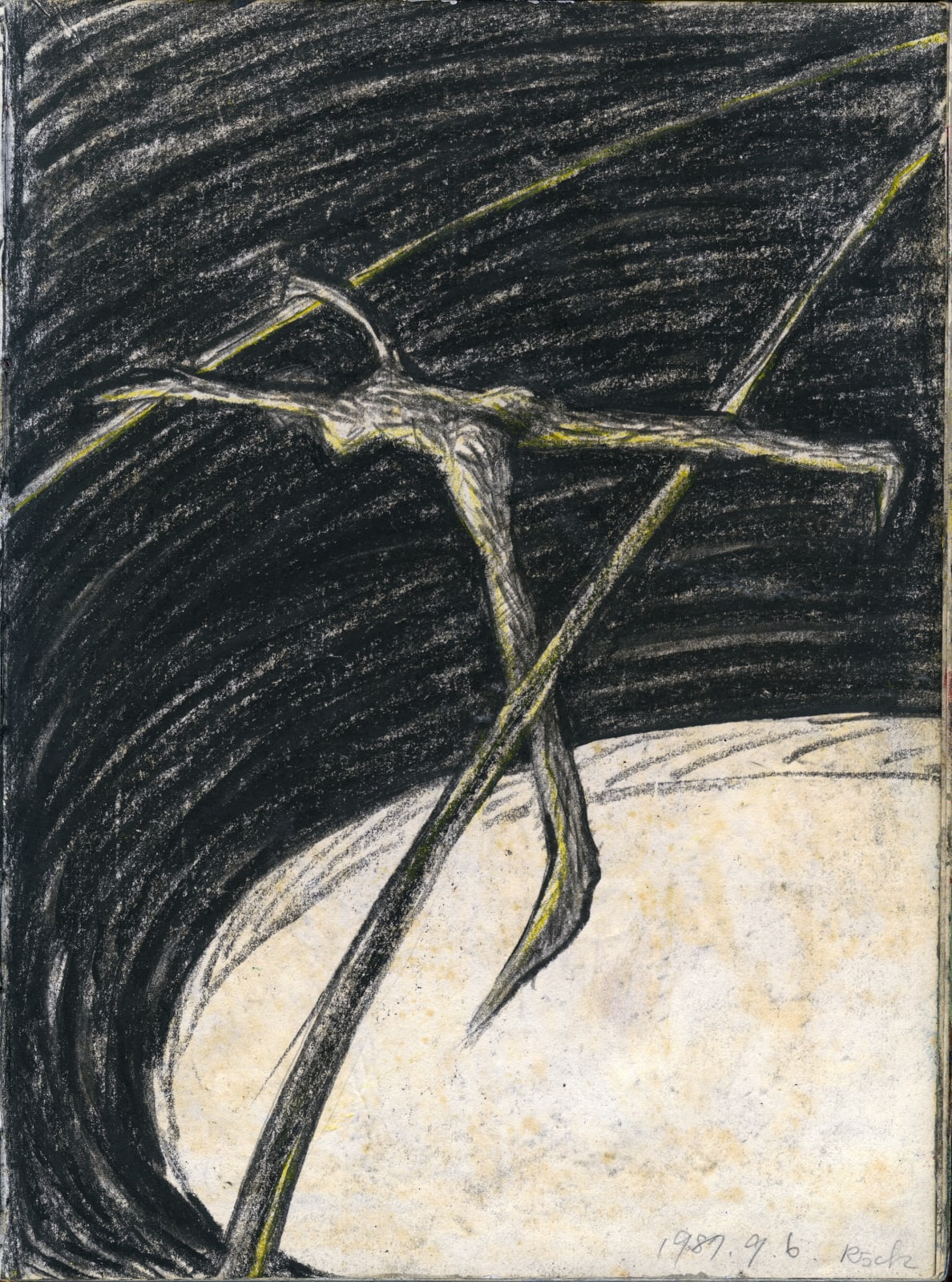 Shi Jin-Hua, A Tightrope walking, 1987-1988