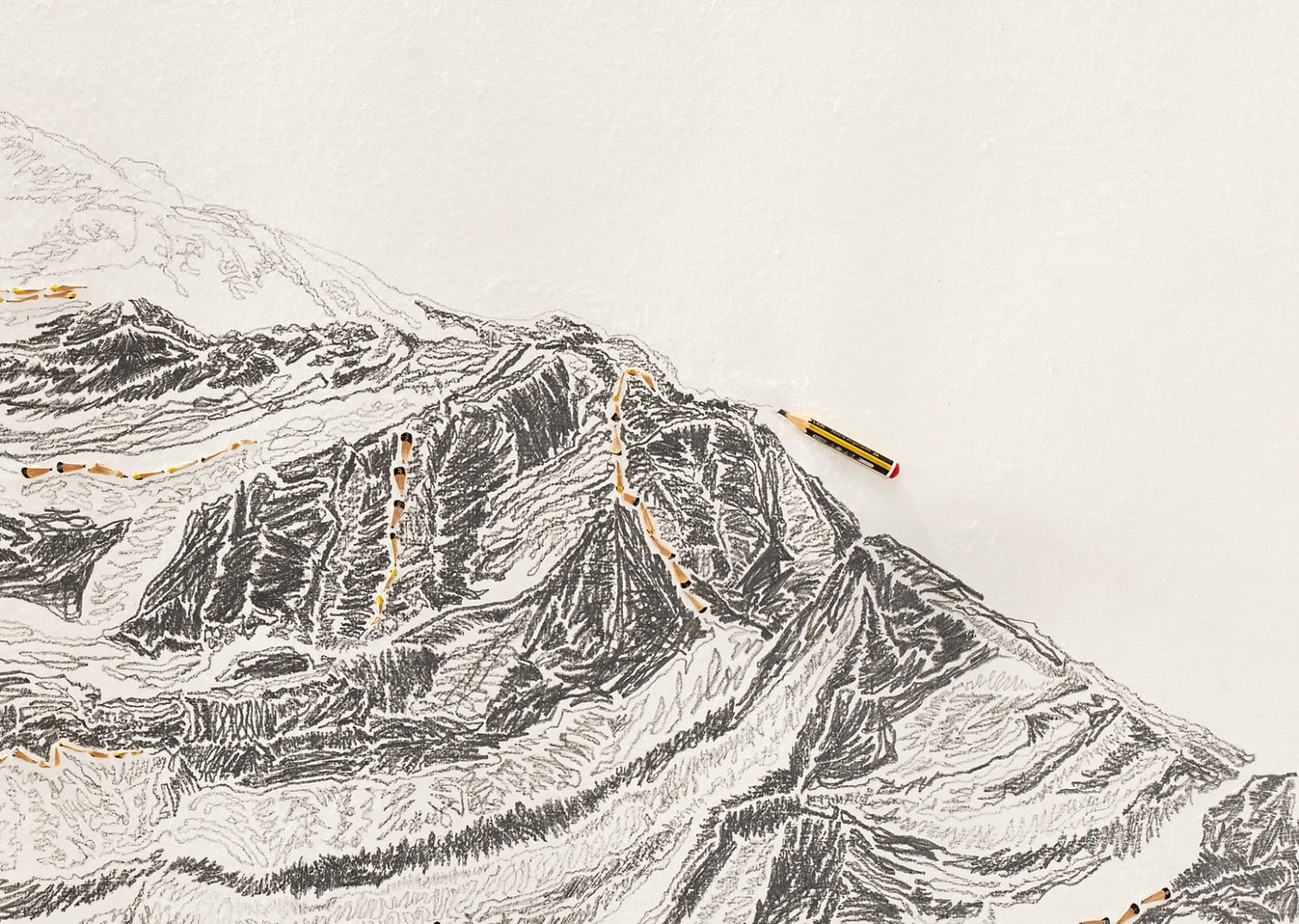 Shi Jin-Hua, Pen Walking #136, 2014