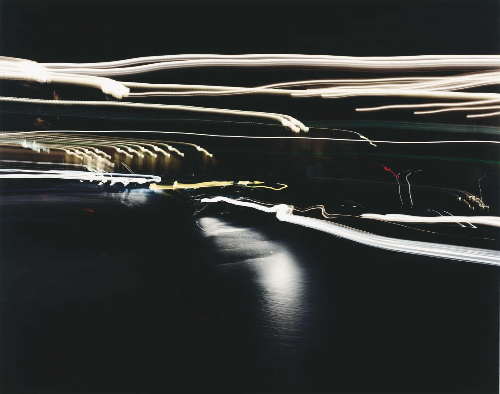 Carl´s cars, Sølve Sundsbø: Lights from cars passing by.
