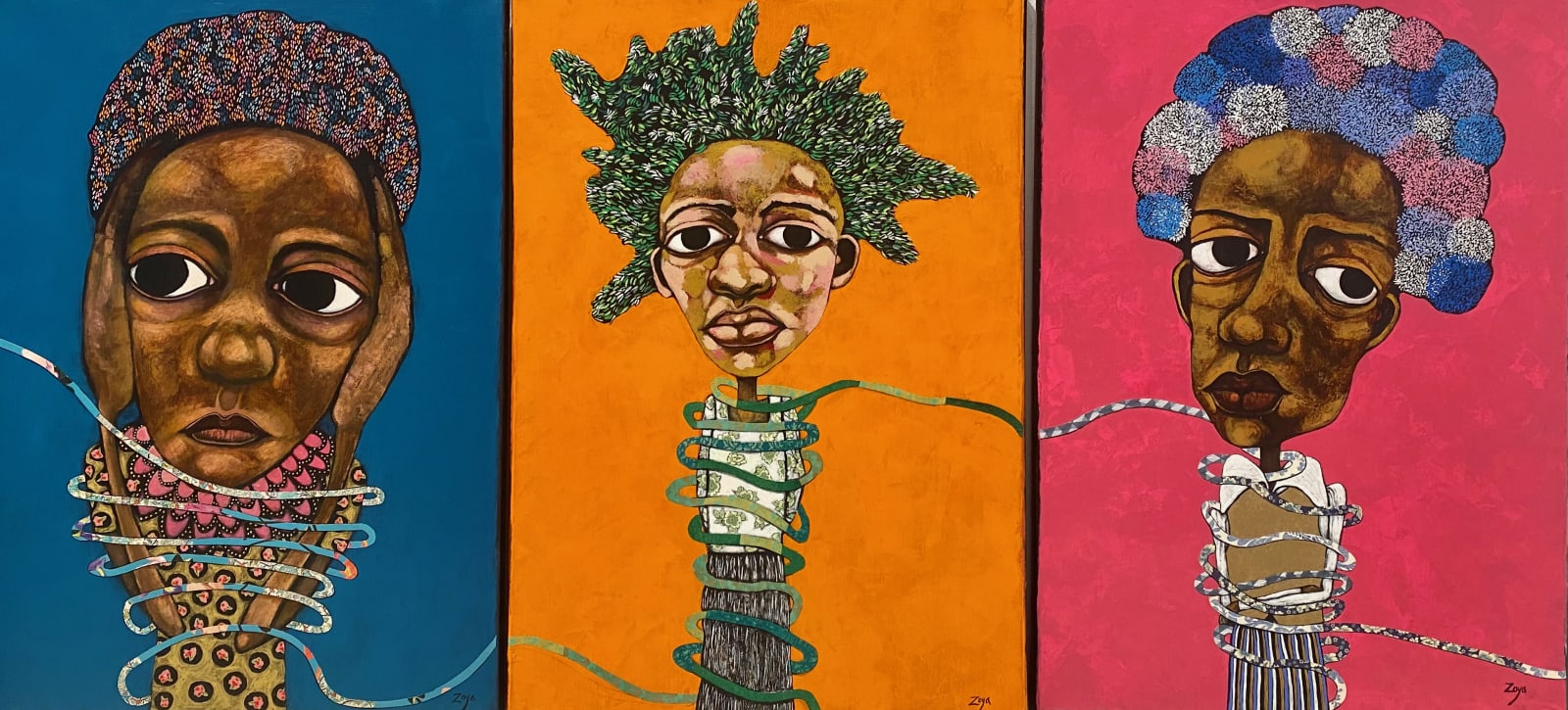 Zoya Taylor, Ties That Bind. What separates us, connects us. We are all connected like it or not, 2020