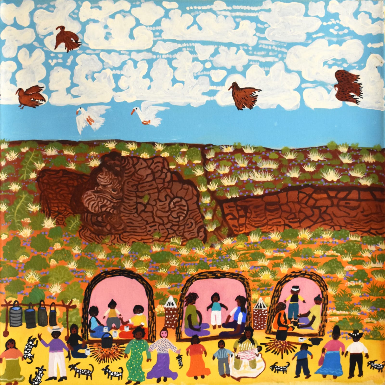 Doris Thomas, Family Camp, Deep Well Station, 2019