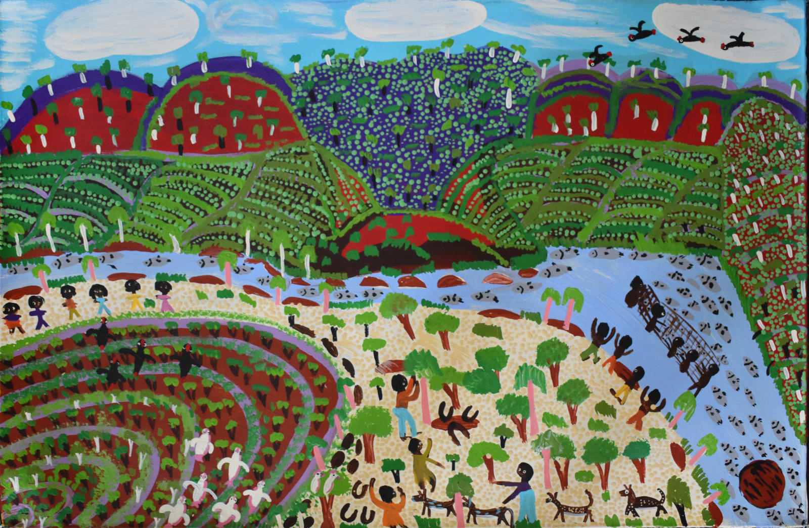 Kumantjayi Napangardi (Joanne) Wheeler, Summertime, Mount Hermannsburg, 2019
