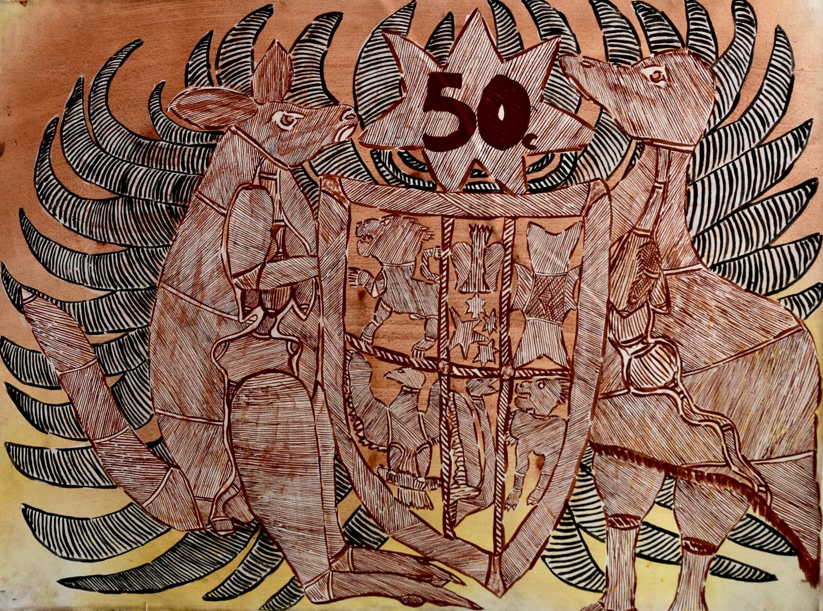 Shaun Namarnyilk, Kunwardde Mayhmayh (Money Animals), 2021