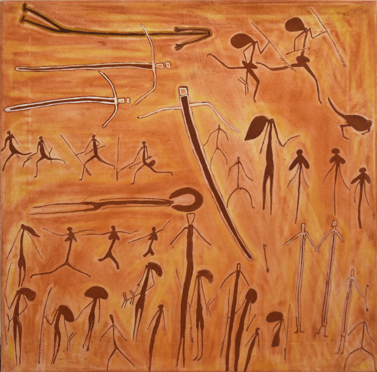 Clarrie Djanghara, Stickmen and the Gwion, 2021