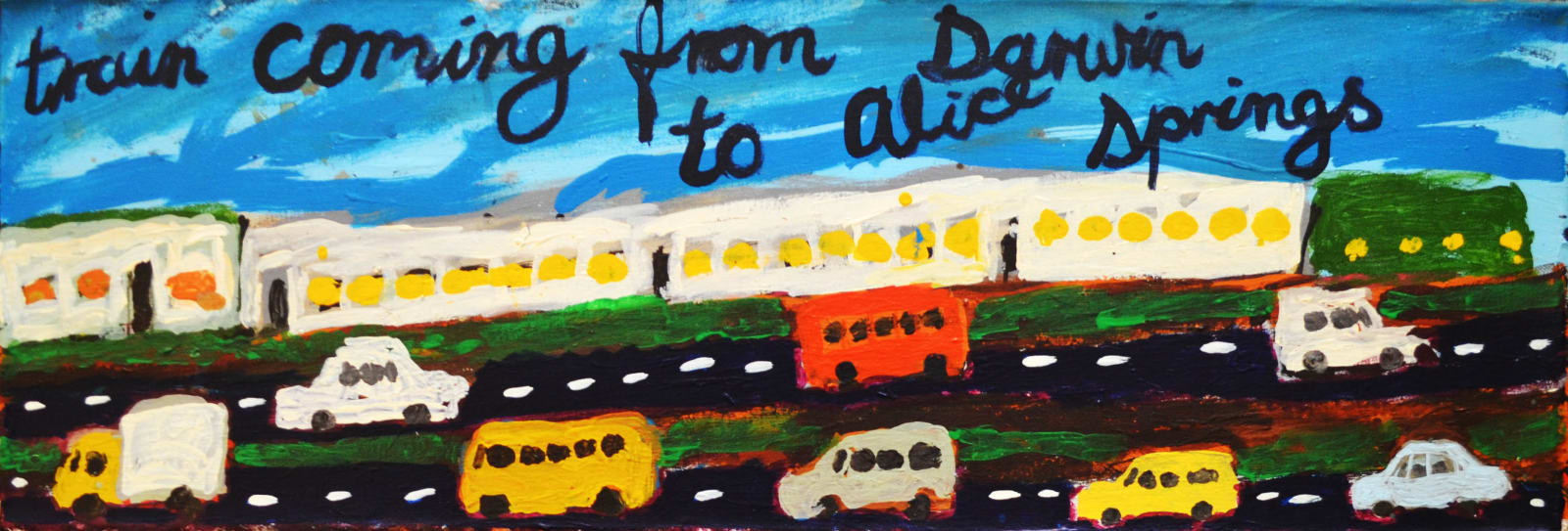 Sally M Mulda, Train coming from Darwin