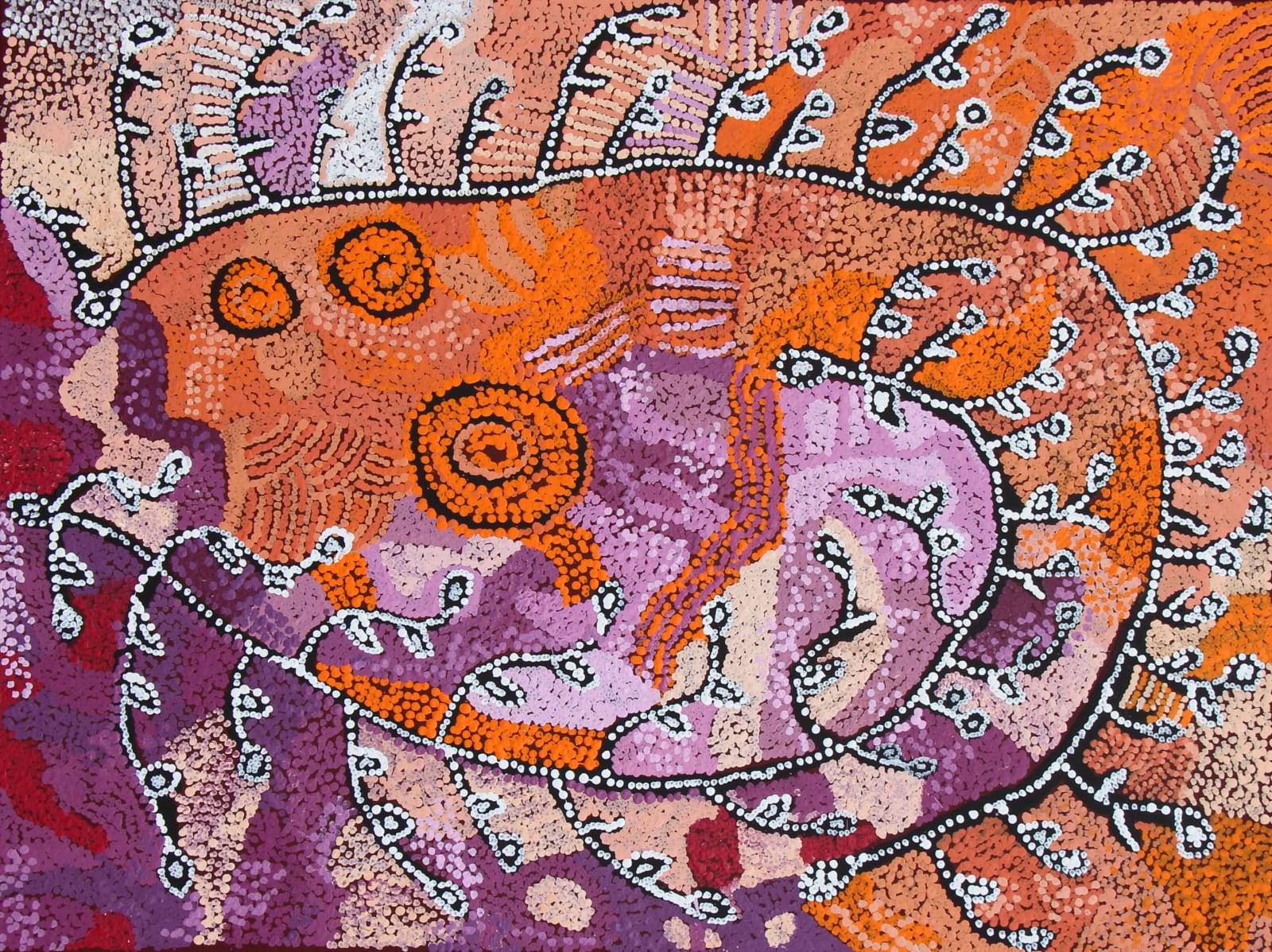 Nellie Coulthard, Tjuntala Ngurangka (Country with Acacia Wattle), 2020