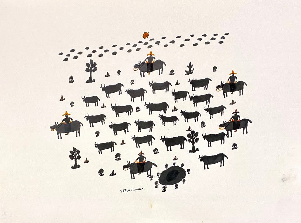 Stewart Karmburmar Hoosan, Mustering Wild Bullock from Oobagooma Station WA to Derby Meat Works, 1966 - Series 2, 2025