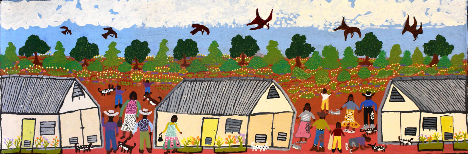 Doris Thomas, First Proper Tin Sheds, Titjikala, 2019
