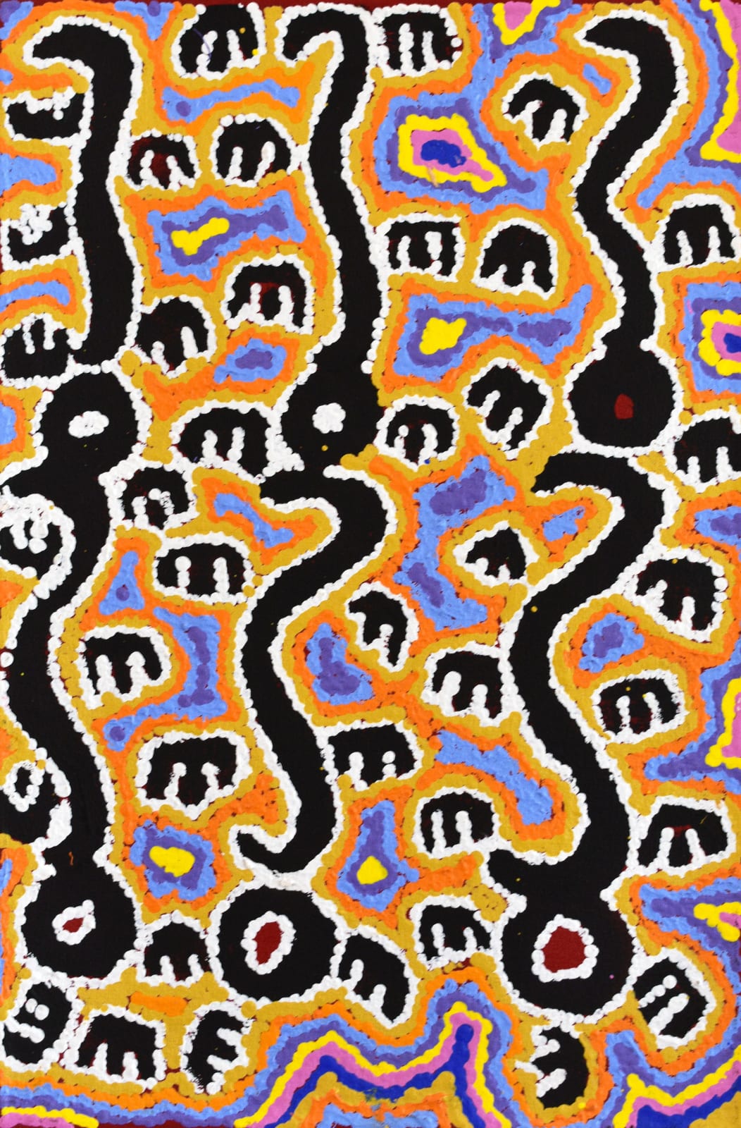 Pamela Napurrurla Walker, Janganpa Jukurrpa (Brush-tail Possum Dreaming)- Mawurrji