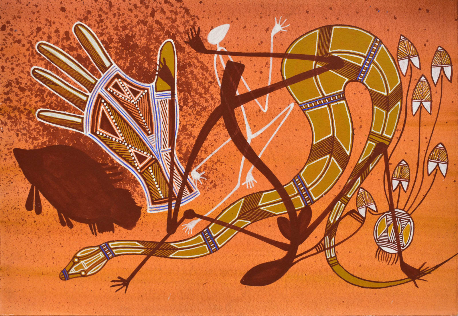 Gabriel Maralngurra, Rock Art Style, 2019