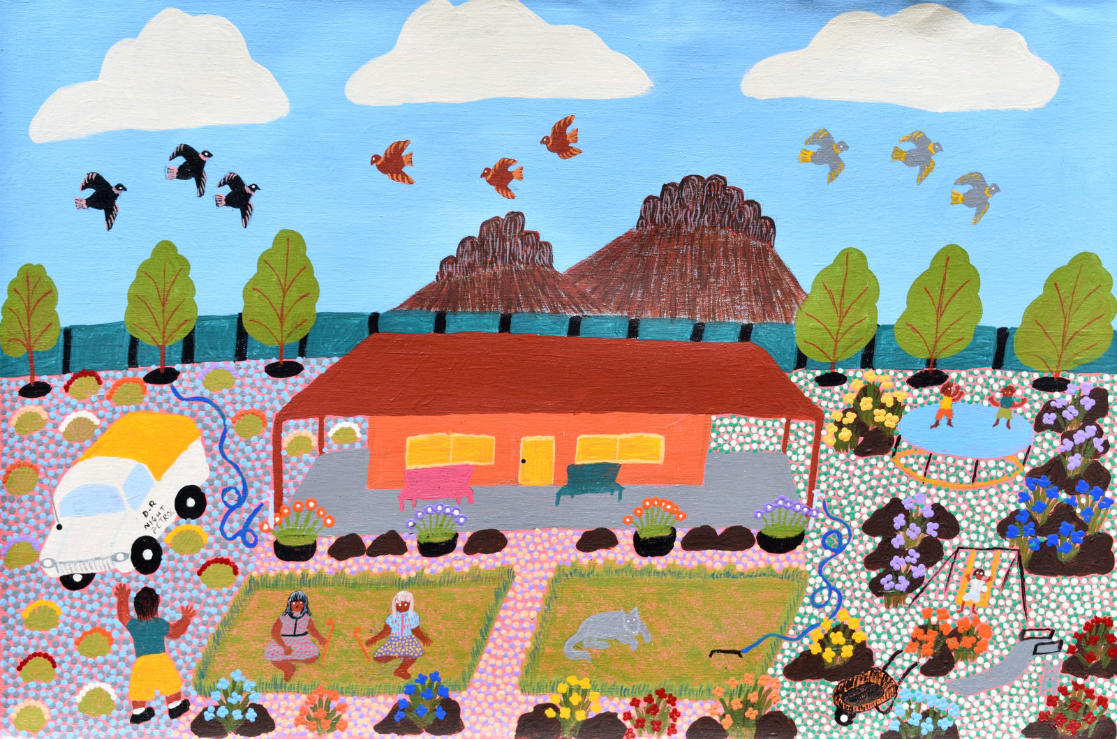 Nora Abbott, My Granddaughter's House, Docker River, 2020