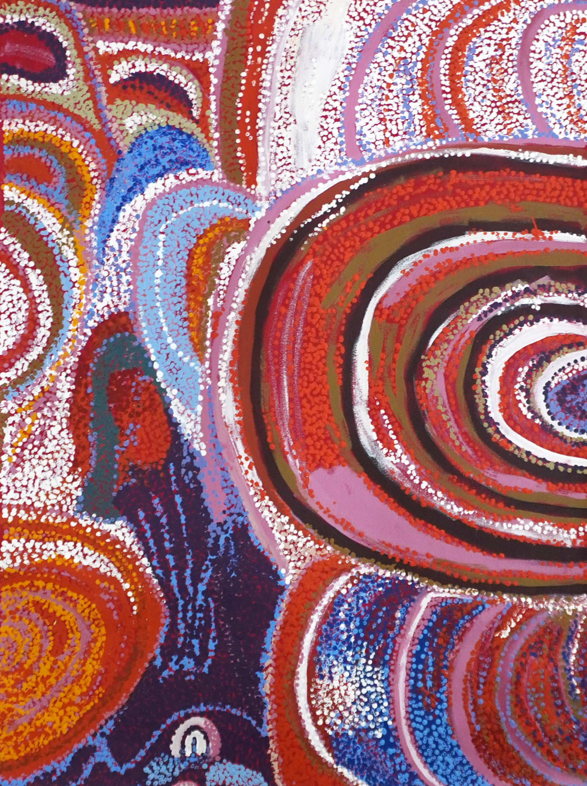 Dianne Ungukalpi Golding, Walu Rockhole Dreaming, Emu Heart, the Boy Who Turned, 2024