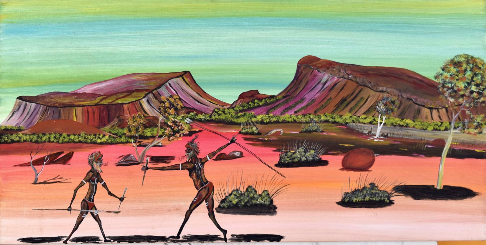 Phillip Munda, Traditional Life Living off the Land, 2019