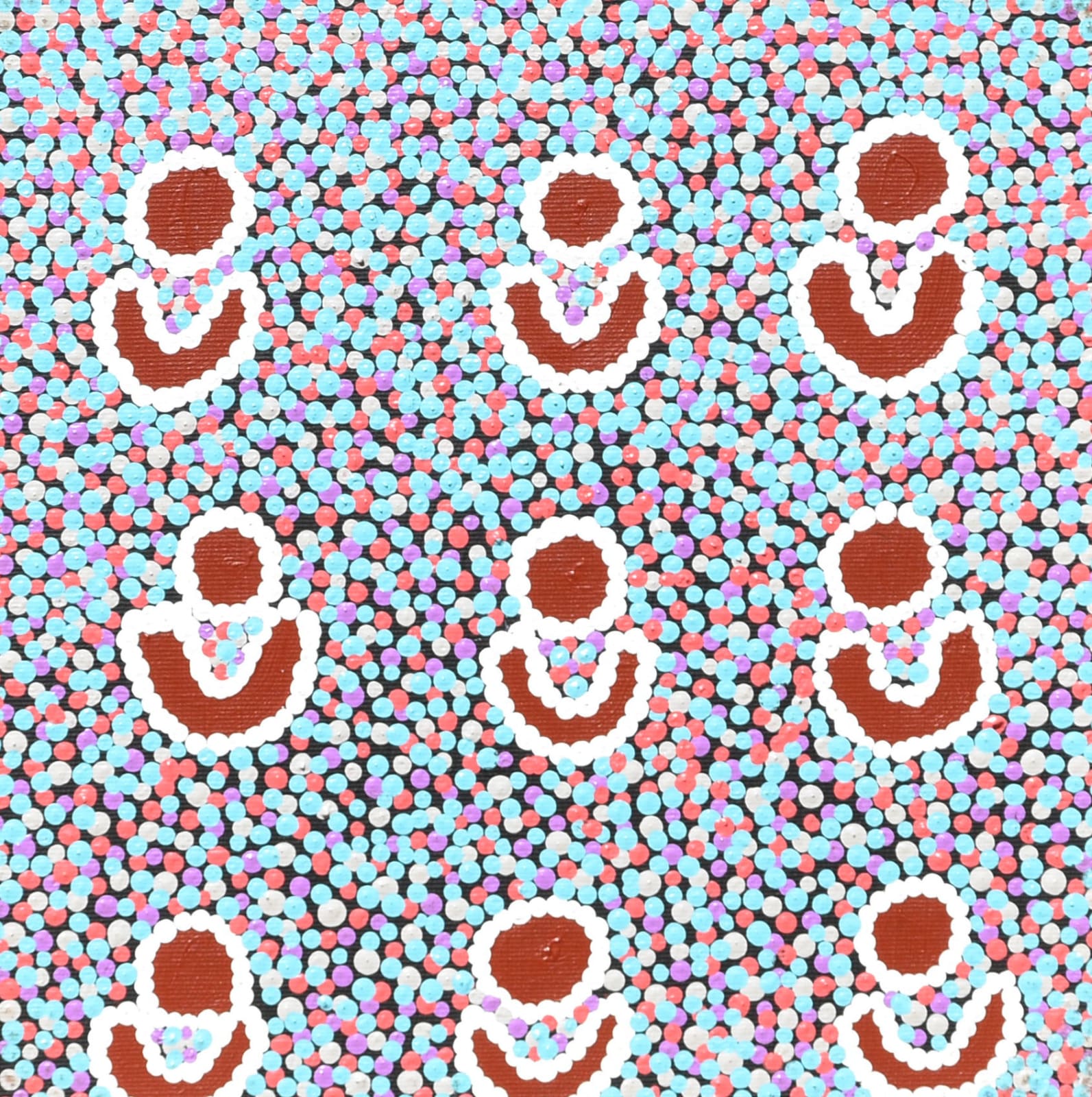 Charlene Napanangka Marshall, Mina Mina Jukurrpa (Mina Mina Dreaming) - Ngalyipi, 2017