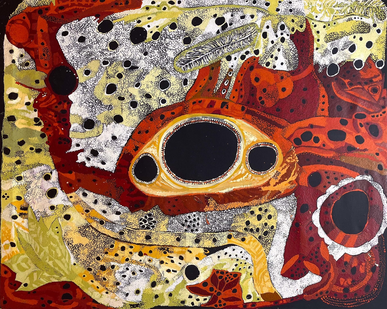 Pauline Minmila Wangin, Kapi Tjukula (Water Hole), 2023