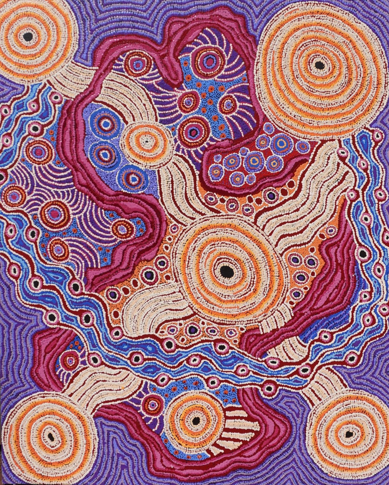 Daisybell Kulyuru, Minyma Kutjara (Two Women Near Ernabella), 2024