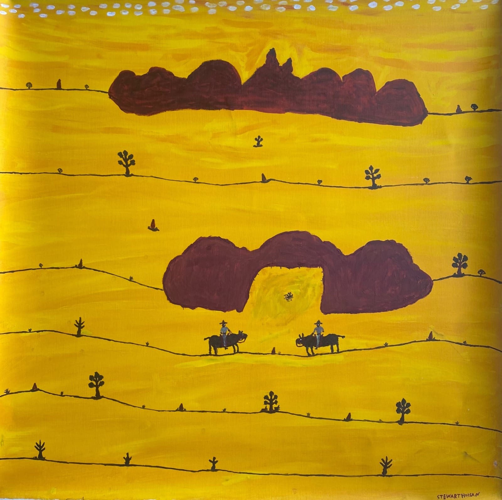 Stewart Karmburmar Hoosan, Boundary Yard - Two Devil Dreaming,, 2024