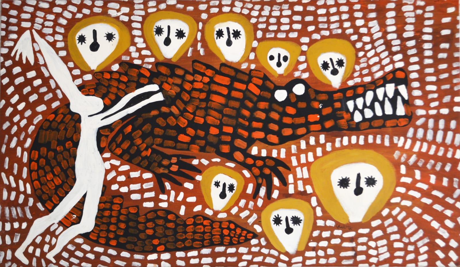 Mabel King, Wandjina & Crocodile