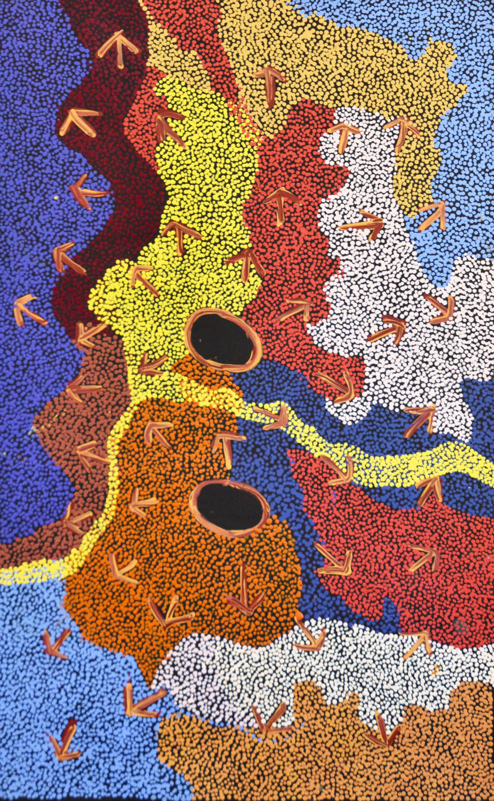 Margaret Nangala Gallagher, Yankirri Jukurrpa (Emu Dreaming) - Ngarlikirlangu, 2020