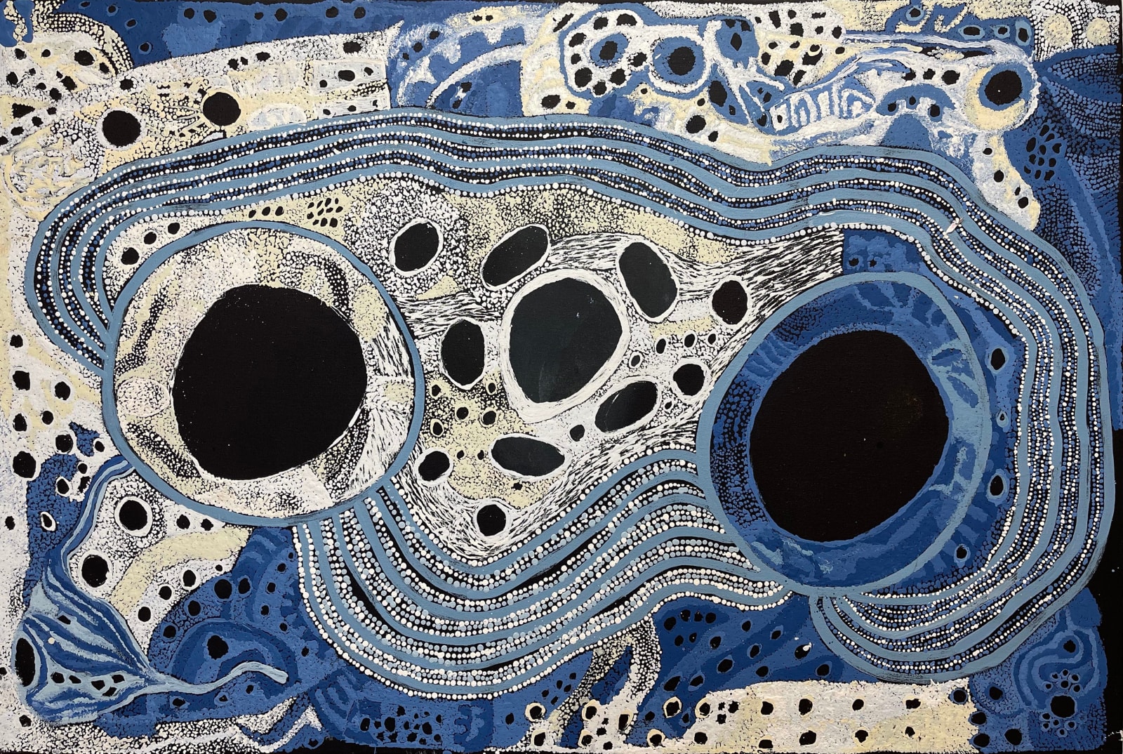 Pauline Minmila Wangin, Kapi Tjukula (Water Hole), 2023