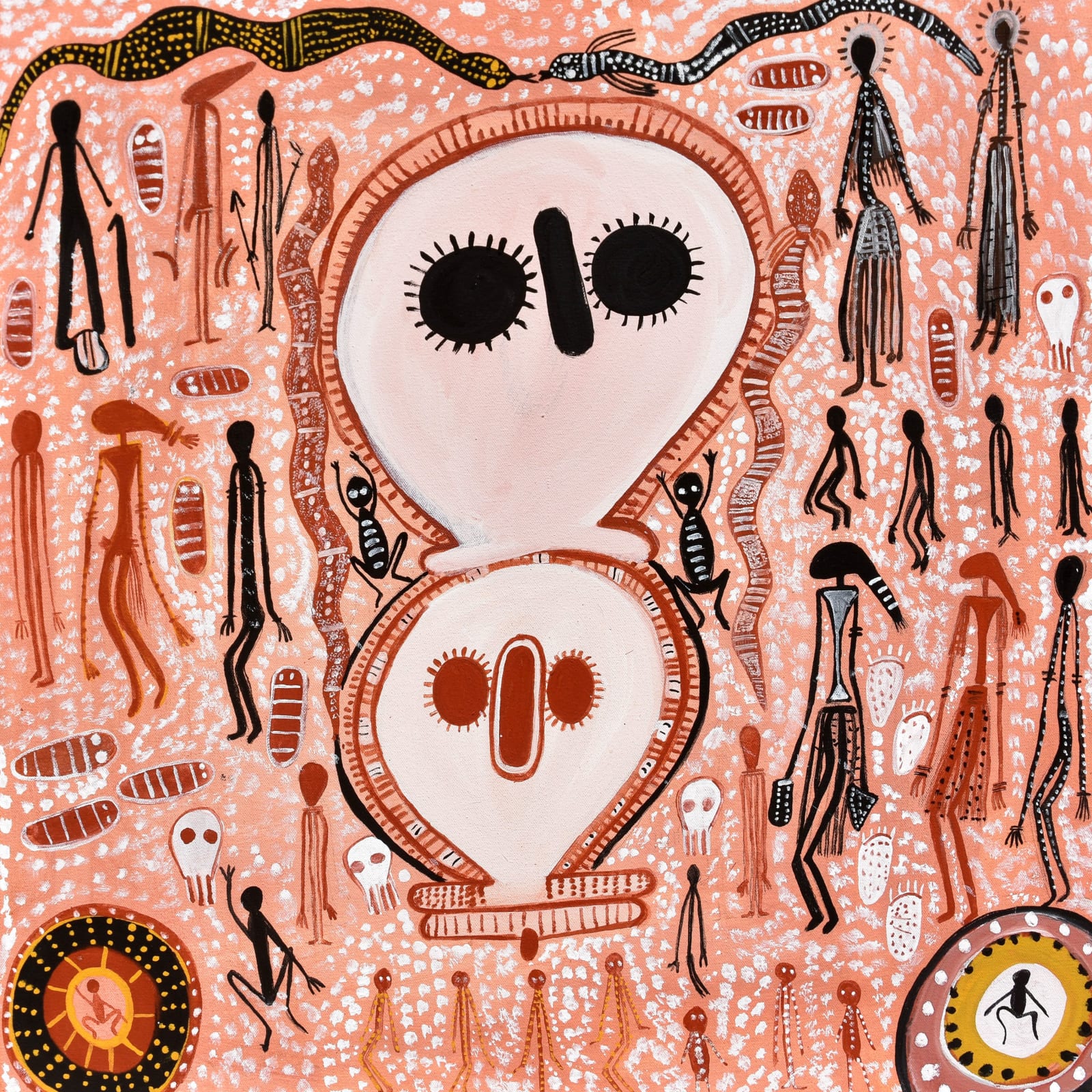 Veronica Djanghara, Wandjina and the Spirits, 2024