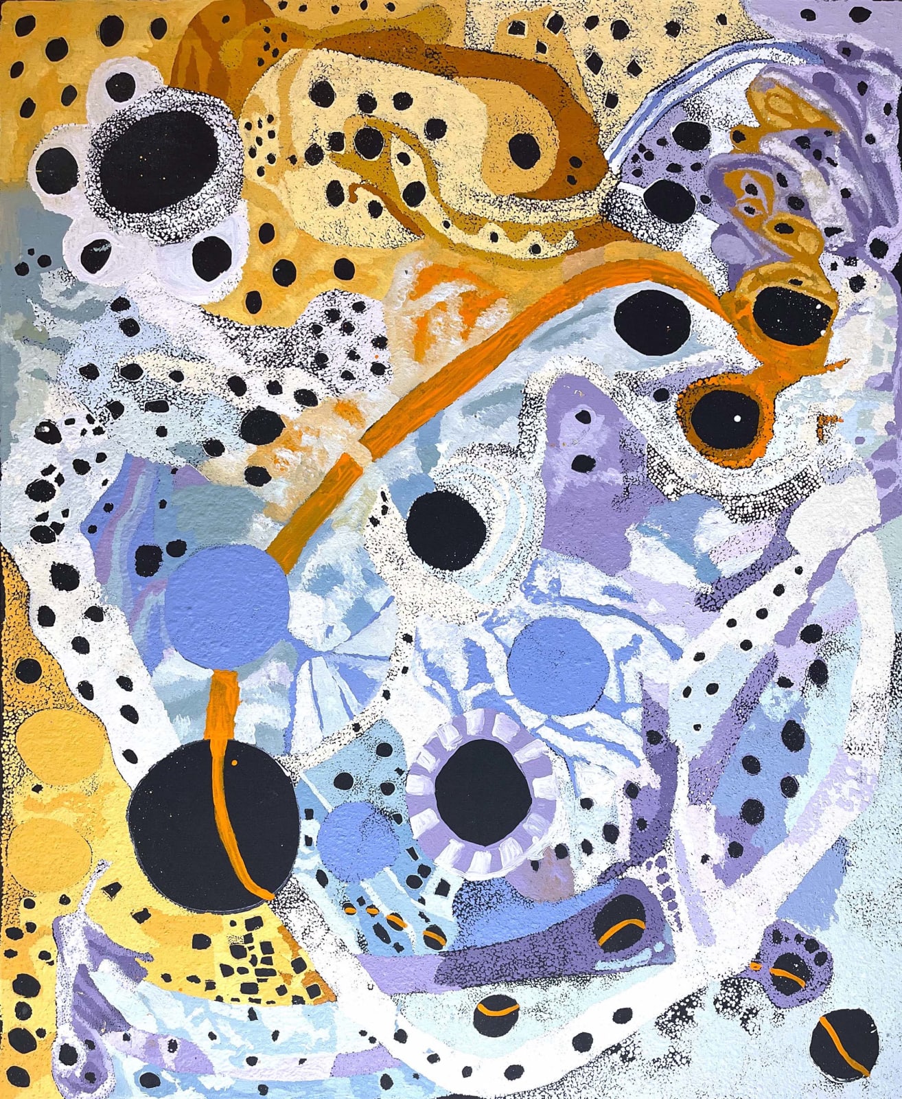 Pauline Minmila Wangin, Kapi Tjukula (Water Hole), 2023