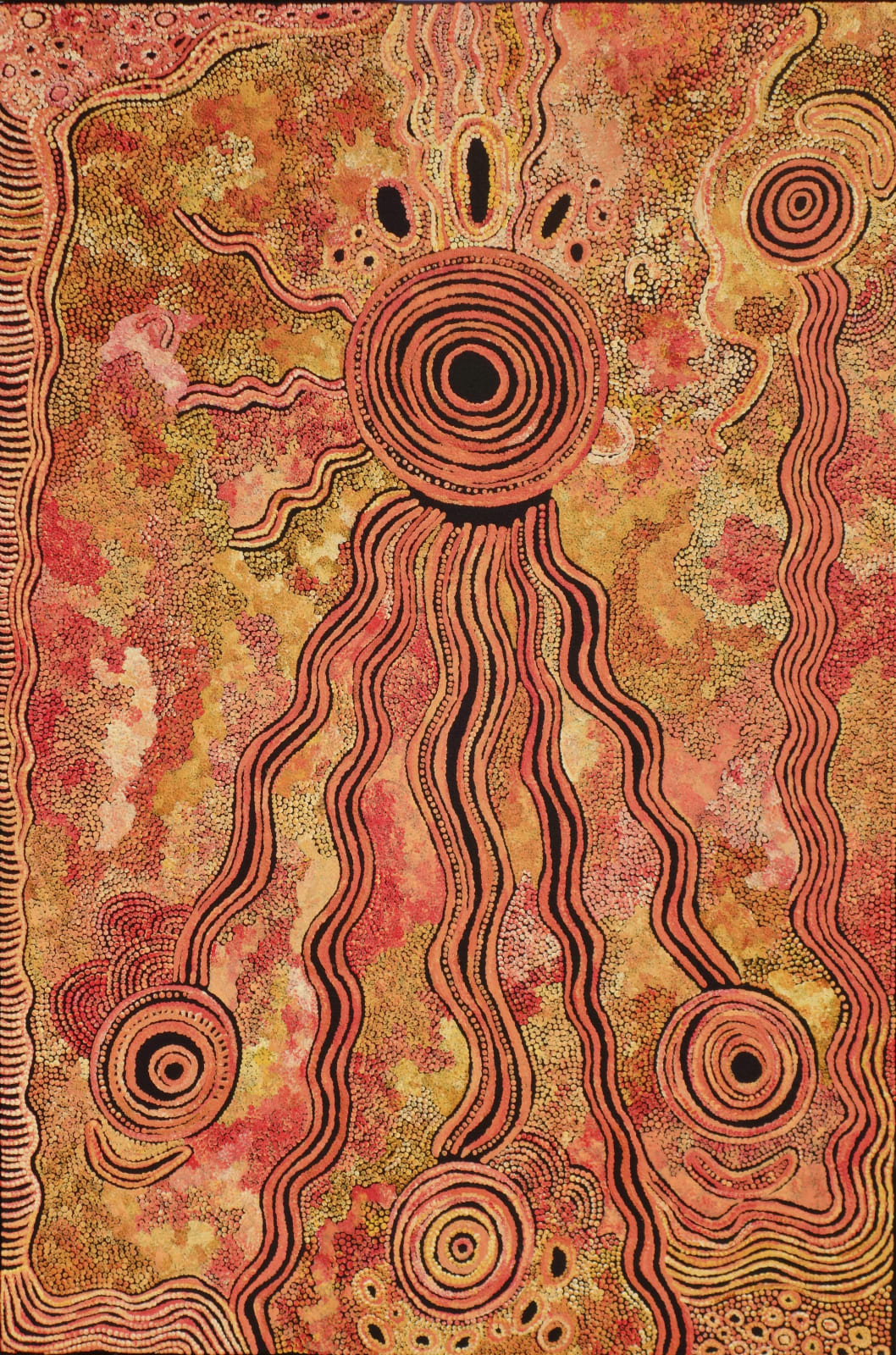 Alison Anderson, Remote desert ceremonial site remembered from childhood times, 2021