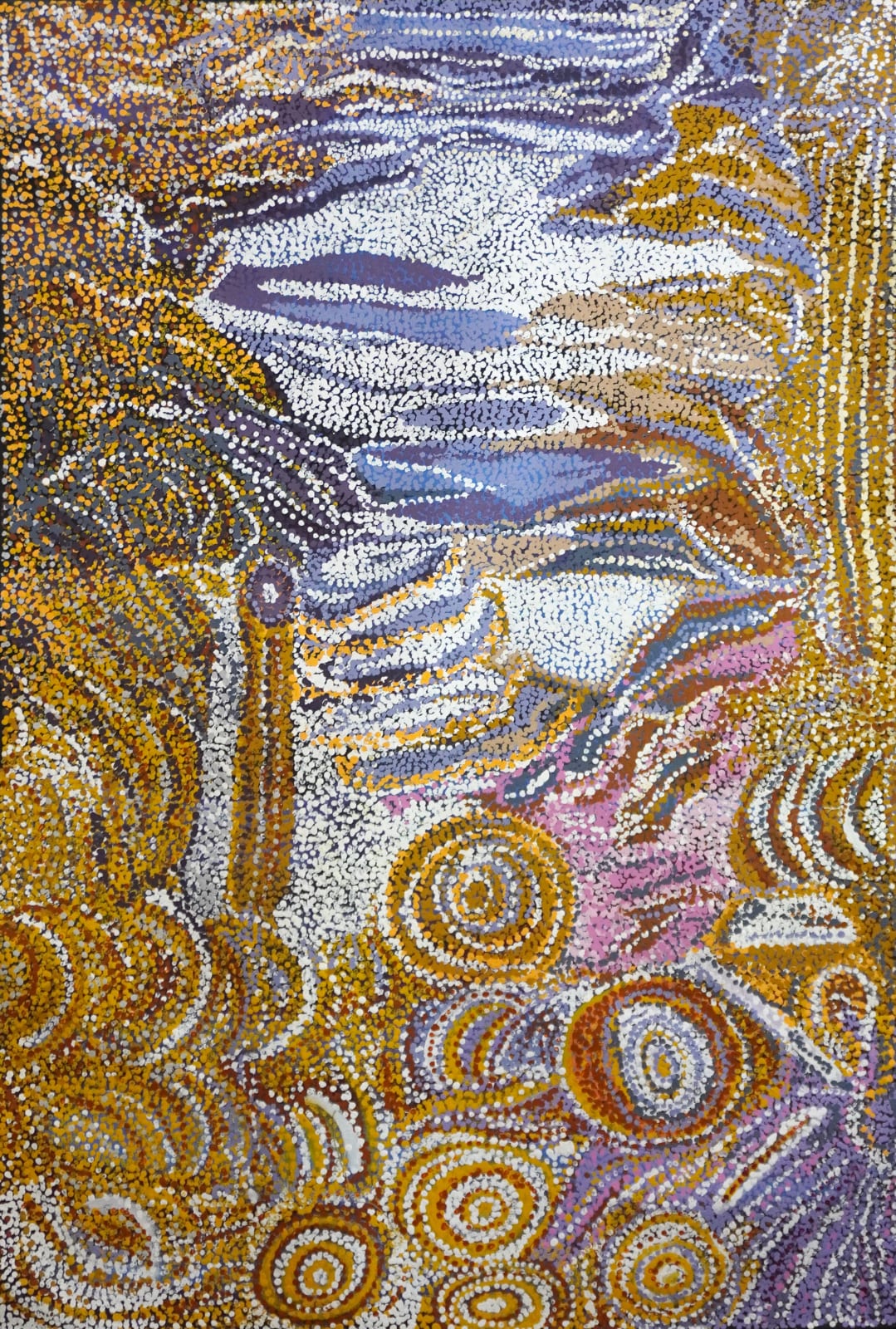 Dianne Ungukalpi Golding, Walu Rockhole Dreaming, Emu Heart, the Boy Who Turned, 2024