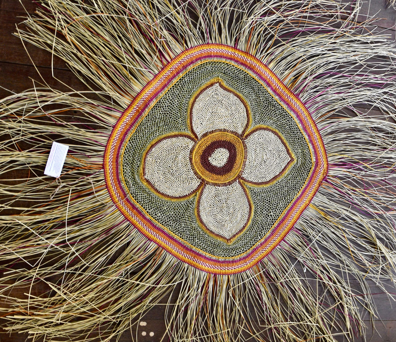 Jill Nganjmirra, Marebu (Woven Mat), 2022