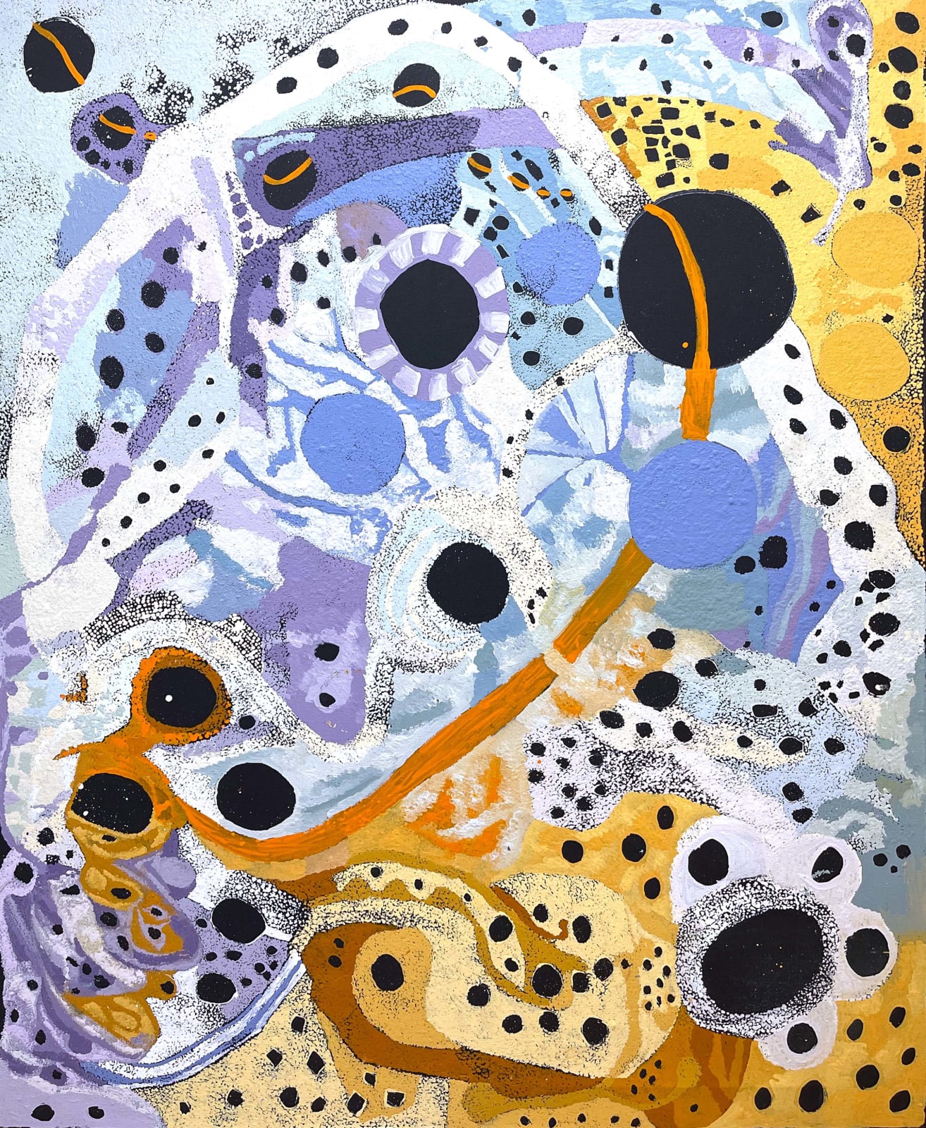 Pauline Minmila Wangin, Kapi Tjukula (Water Hole), 2023