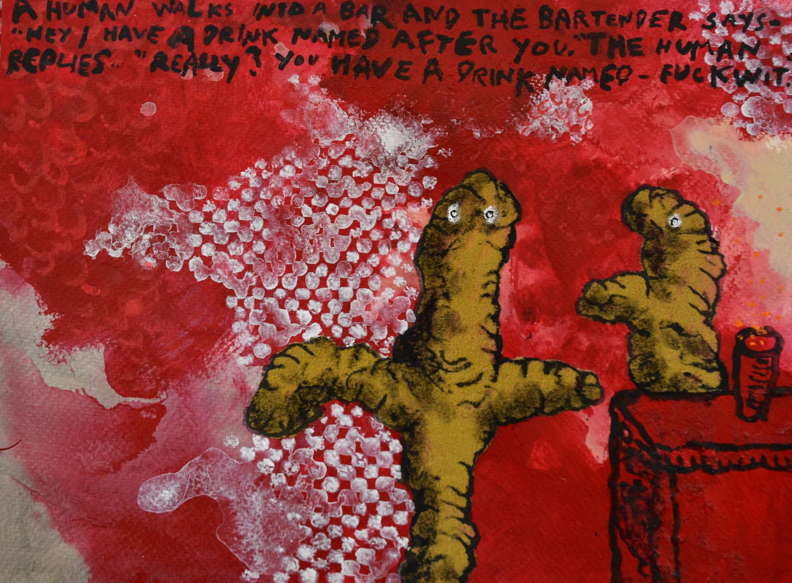 Stephen Eastaugh, Human Gags (Series 2) - A human walks into the bar and the bartender says, 2022