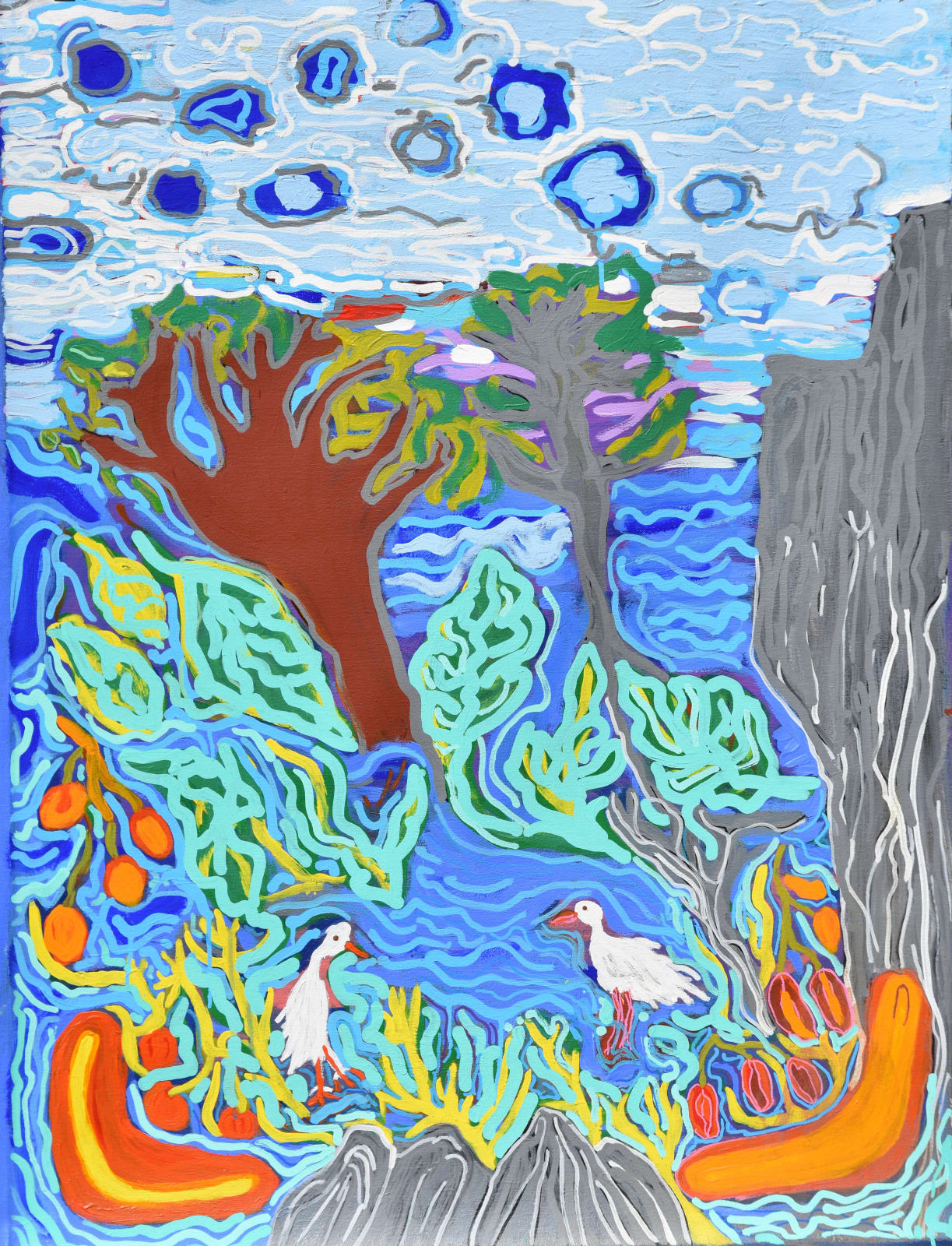 Dorothy Forrest, Rivers and Waterholes, 2020