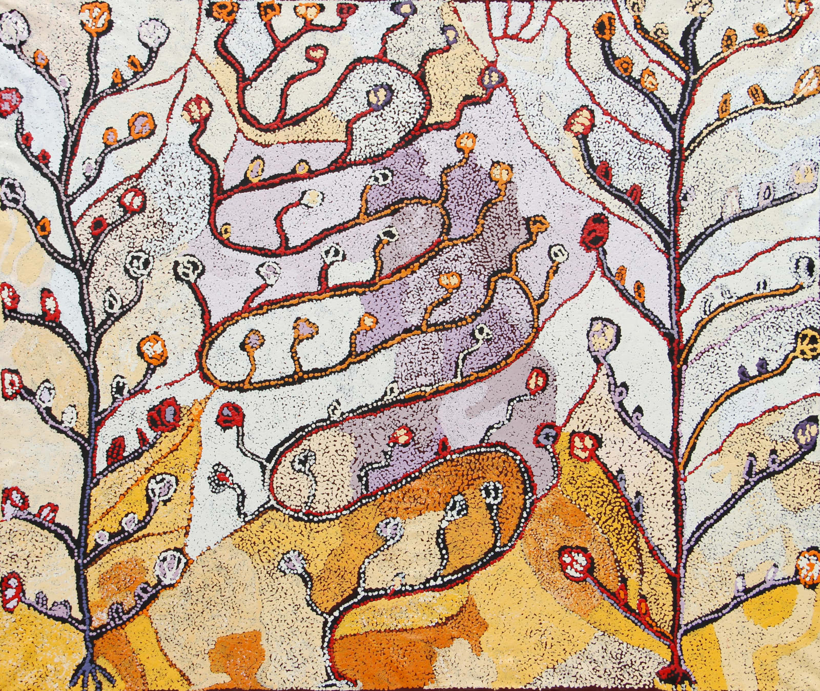 Nellie Coulthard, Tjuntala Ngurangka (Country with Acacia Wattle), 2018