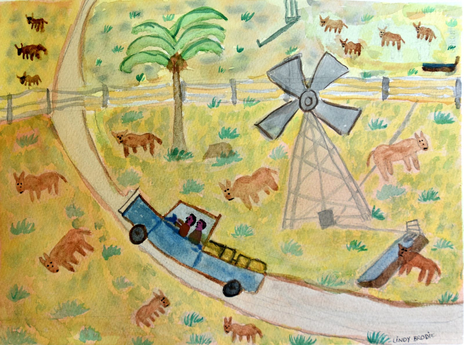 Lindy Brodie, My Grandfather country in Mangalawarru, 2023