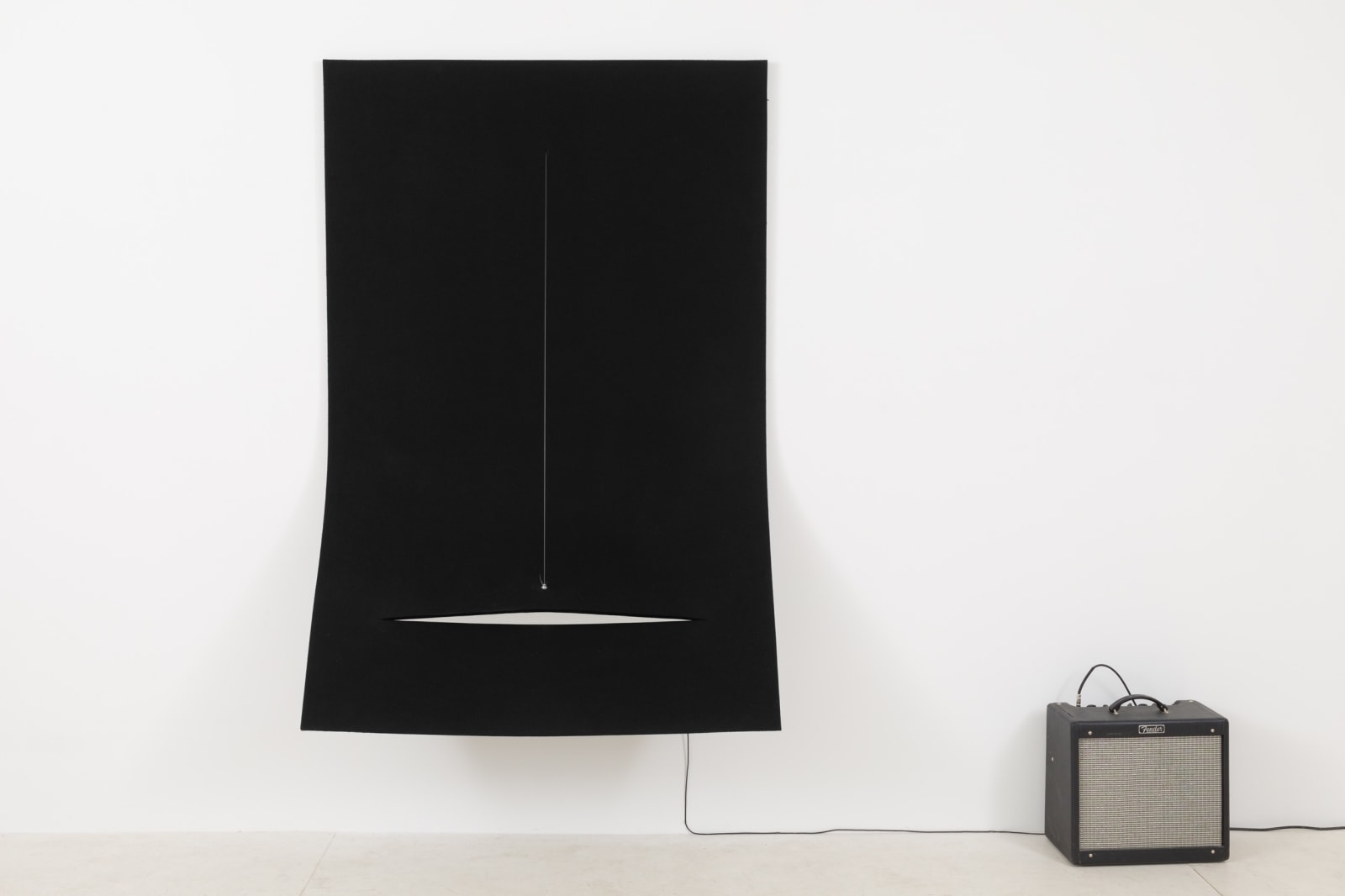 Naama Tsabar, Work on Felt (Variation 23) Black, 2019