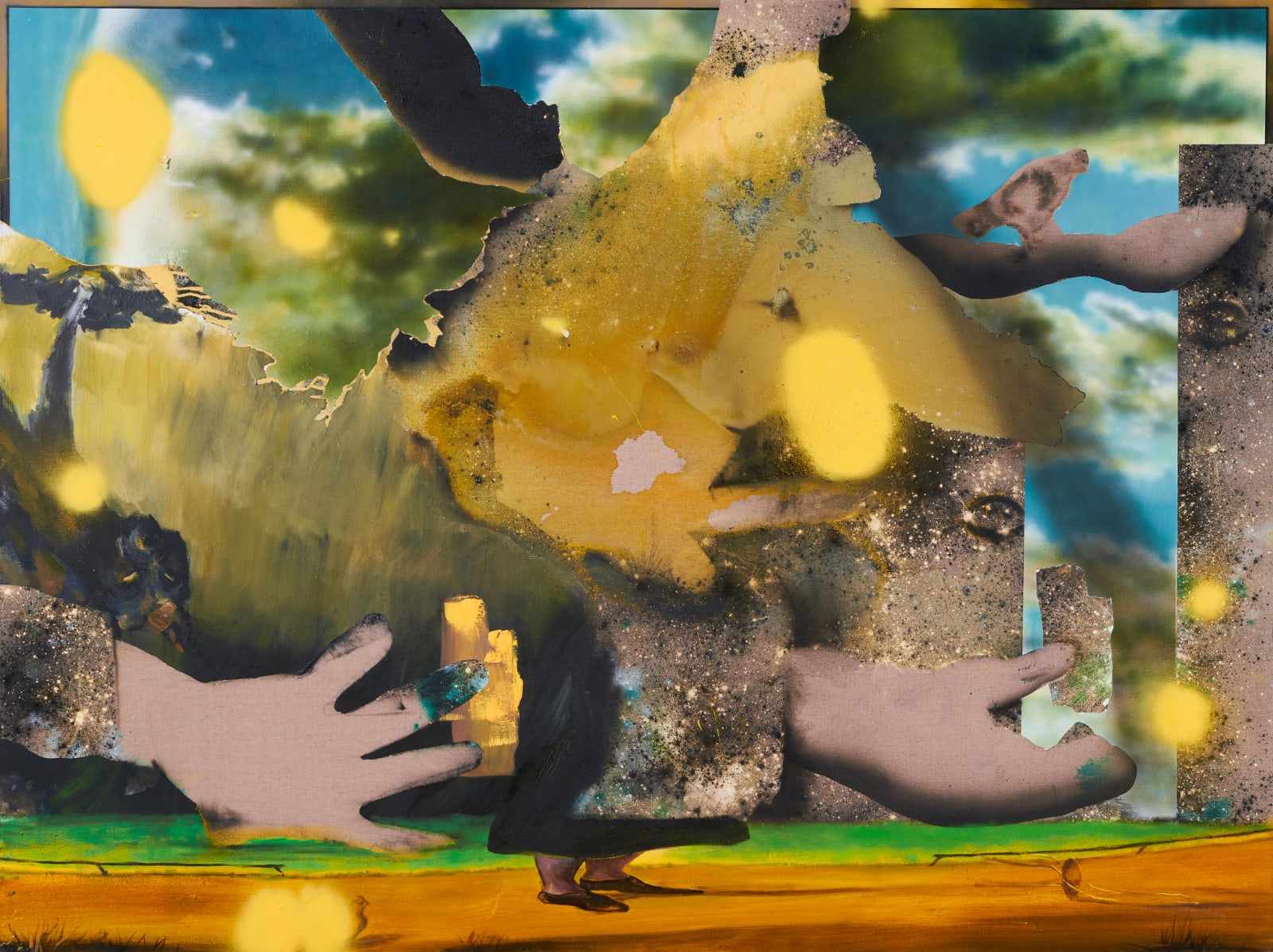 Annie Lapin, Wolf, Garden, Subduction (heap 2), 2019