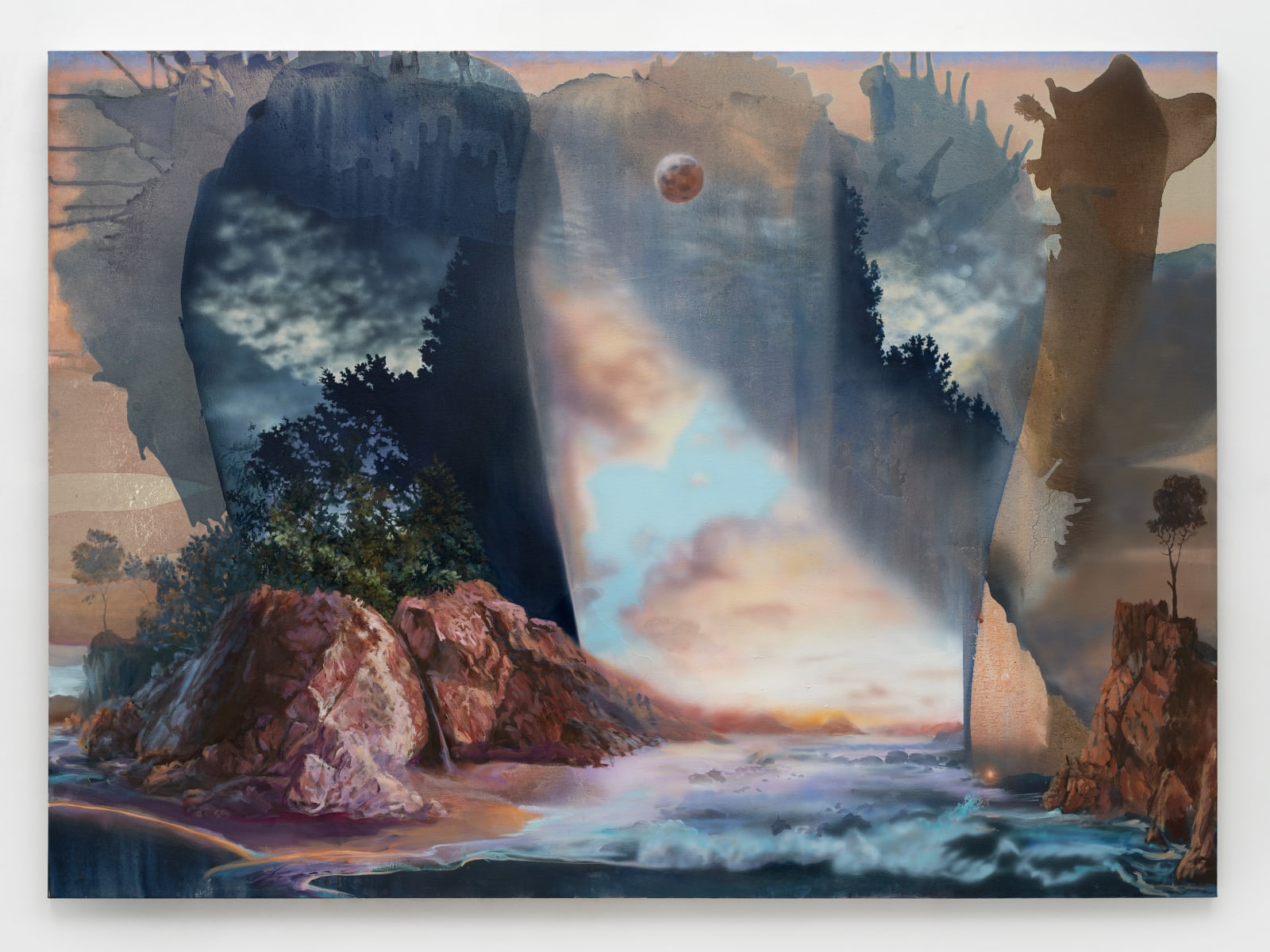 Annie Lapin, Day Moon Shore//Through and Before the Immediate Trees, 2025