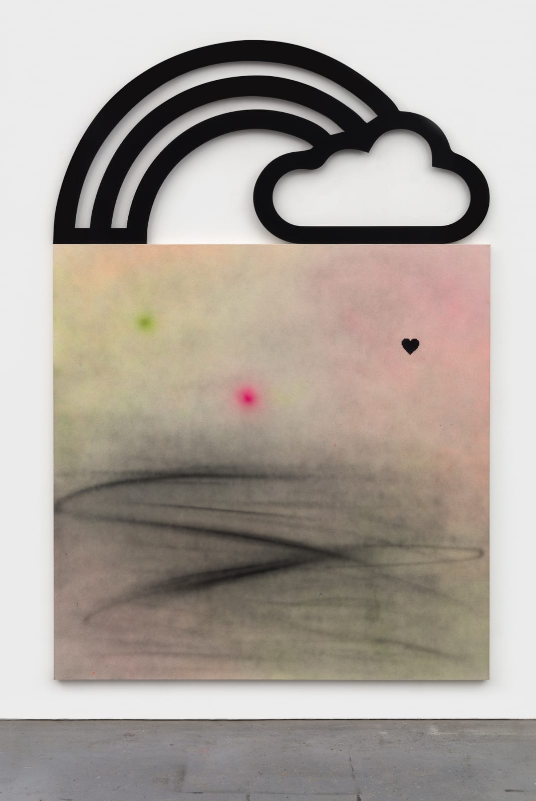 Wendy White, Airless (Cloud and Rainbow), 2021
