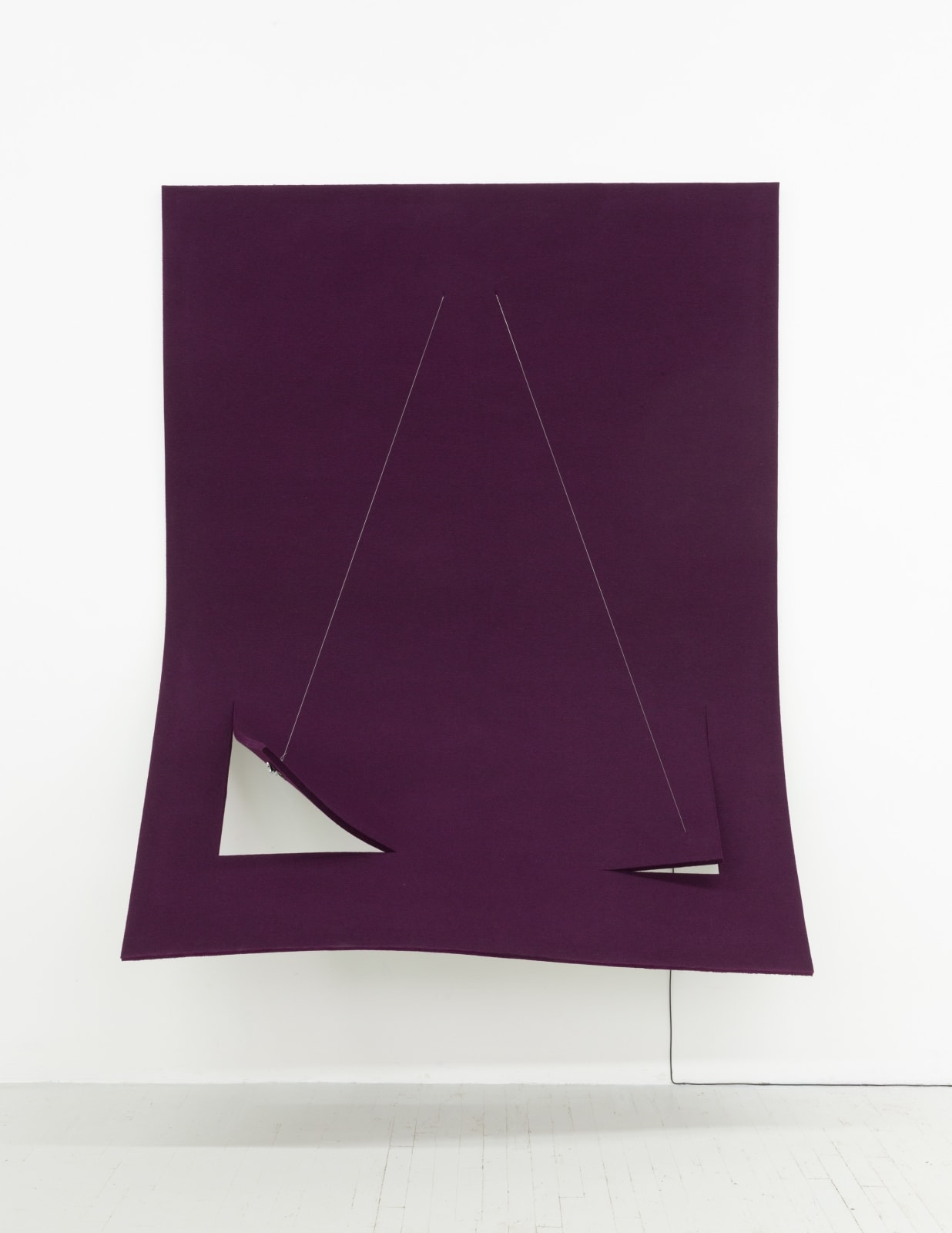 Naama Tsabar, Work on Felt (Variation 29) Purple, 2021