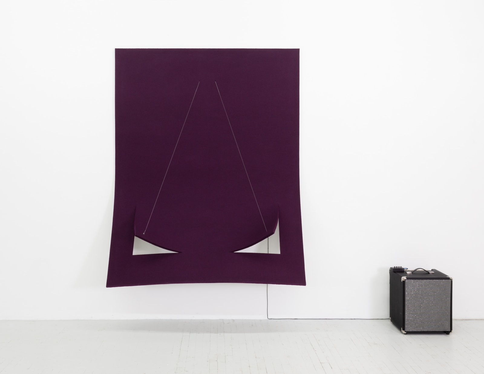 Naama Tsabar, Work on Felt (Variation 29) Purple, 2021