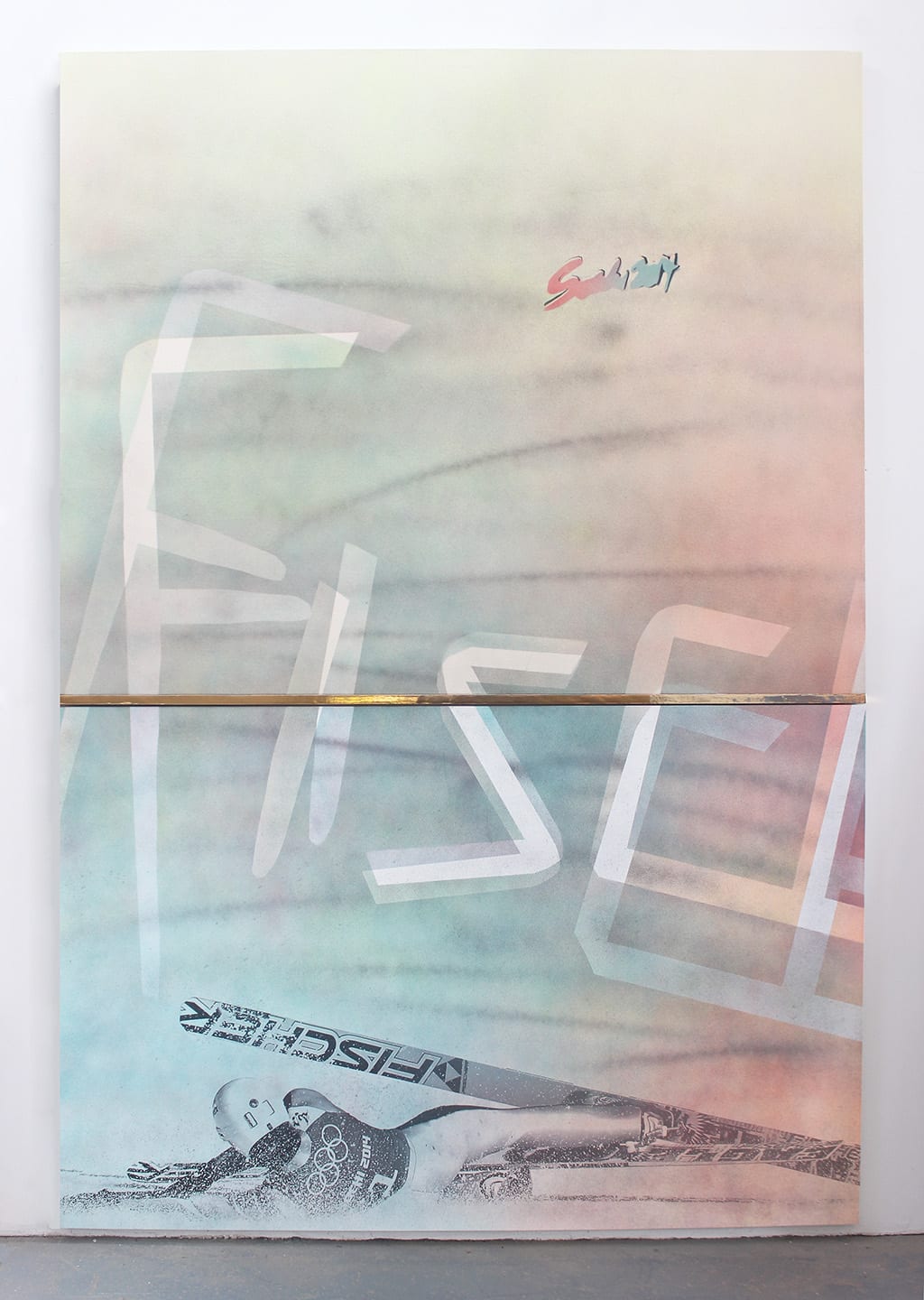 Wendy White, Fischer (Ernest Yahin), 2015