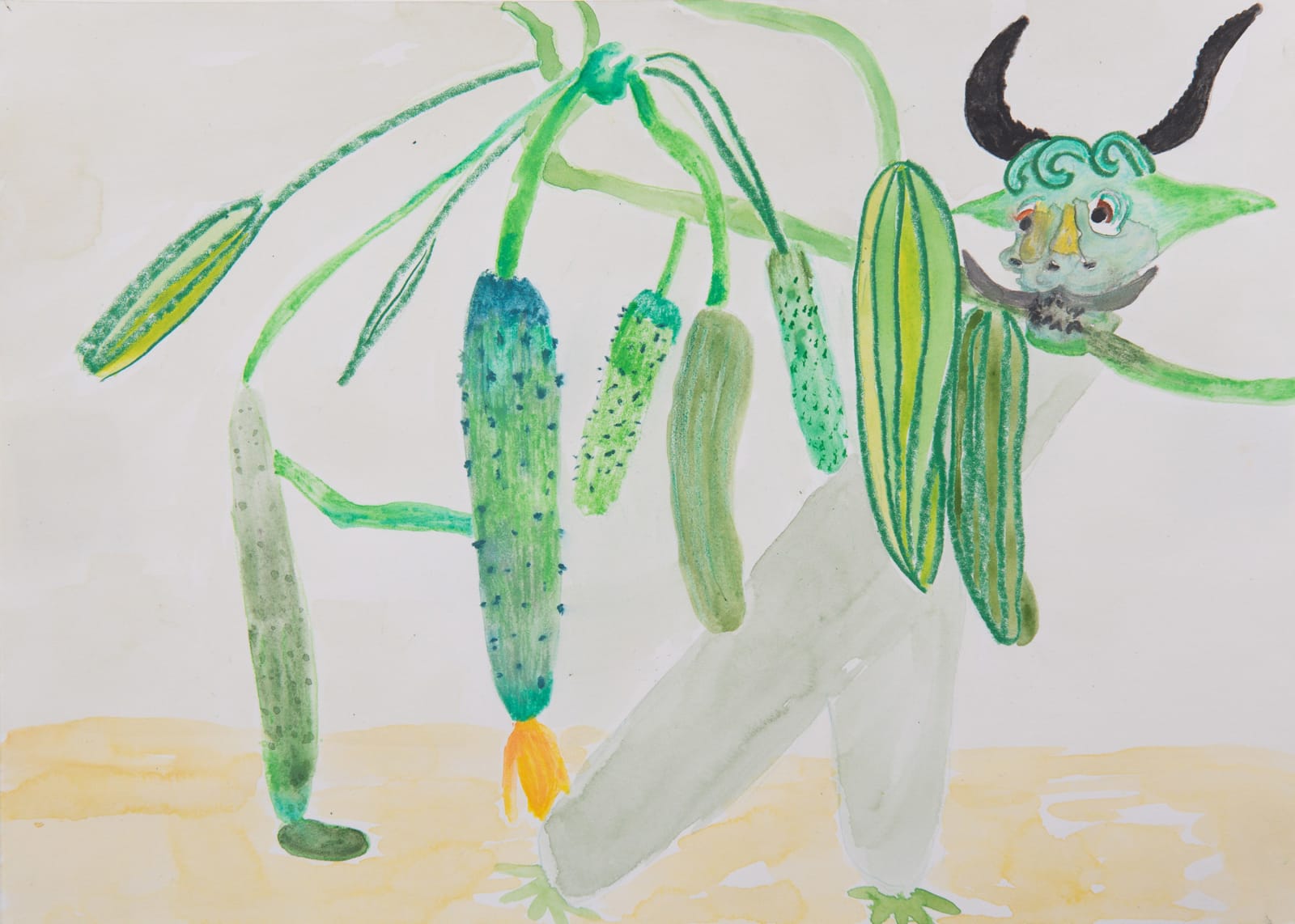 Elham Rokni, A Cucumber Branch, 2019