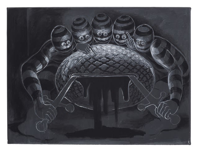 Trenton Doyle Hancock, Letting, 2015
